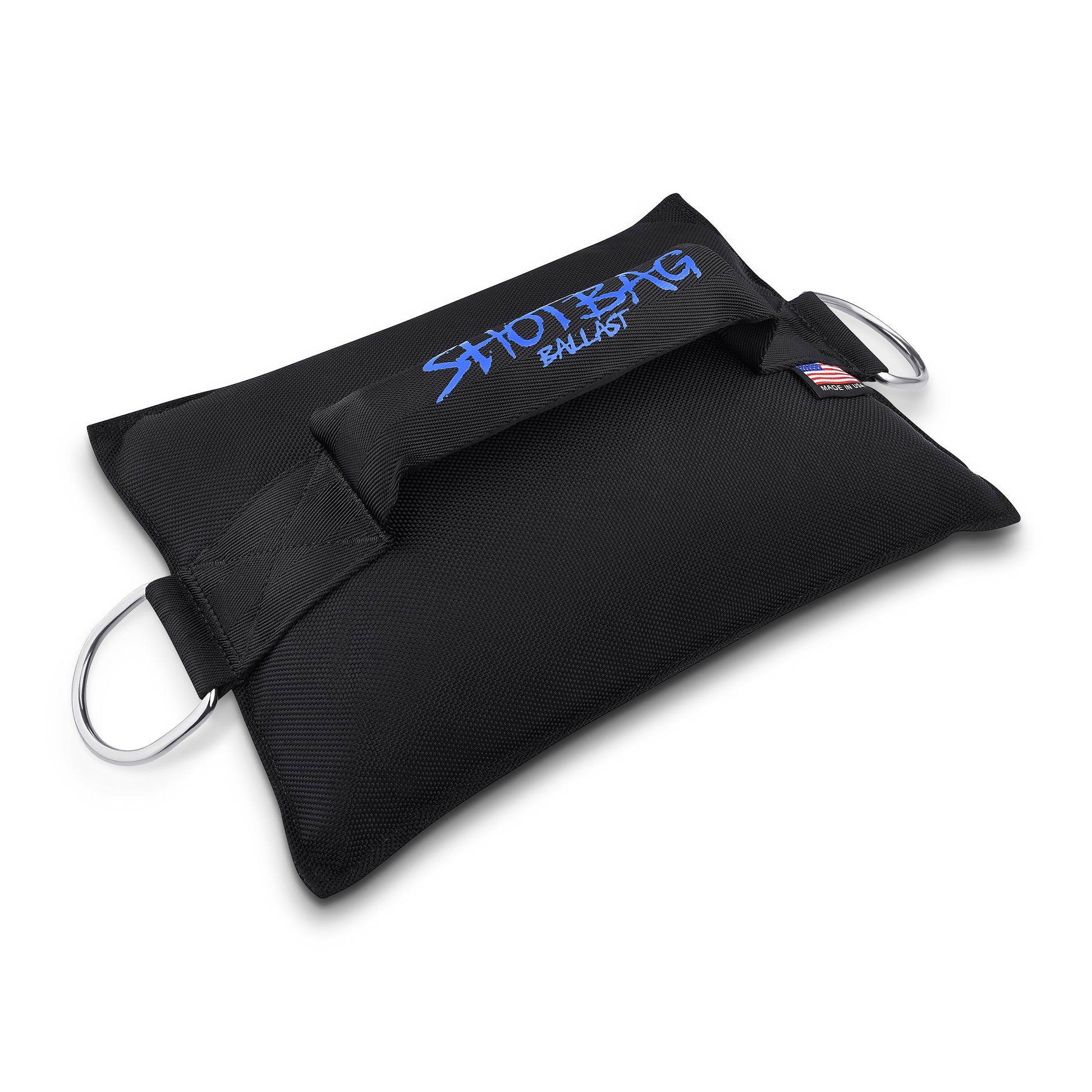 25 lb Shotbag Ballast with dual D-rings – heavy-duty portable weight bag for marine, sports, or industrial use


